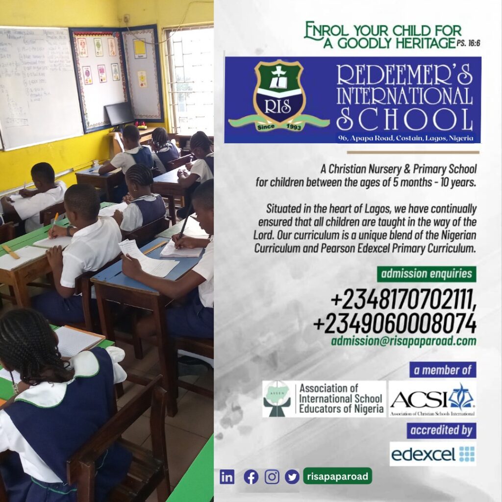 Redeemer’s International School, Apapa Road